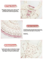 Fragrant Old Dream - Pink Bellflower Lolita OP and JSK Dress - image 17