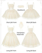 Confession Poem - Classic Lolita Corset JSK Set, Lace & Bows - image 7