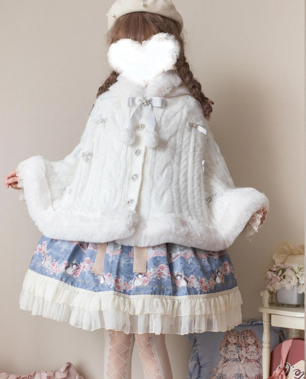 Sweet Bliss - Sweet Lolita Cape Winter Lolita Sweater Coat - image 9