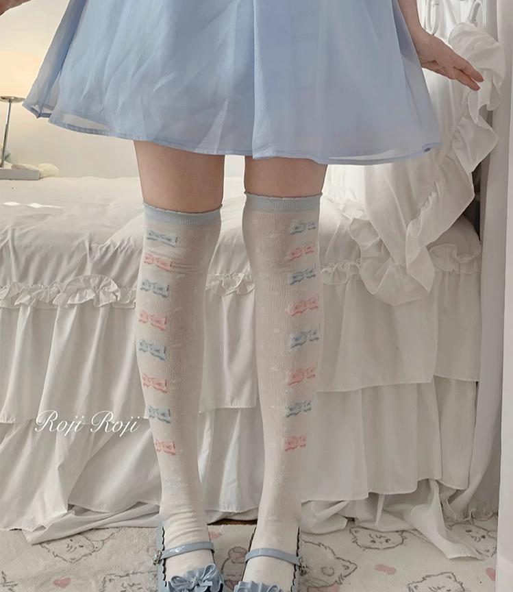 Winter Lolita Thigh High Socks Slim Leg Socks - image 6