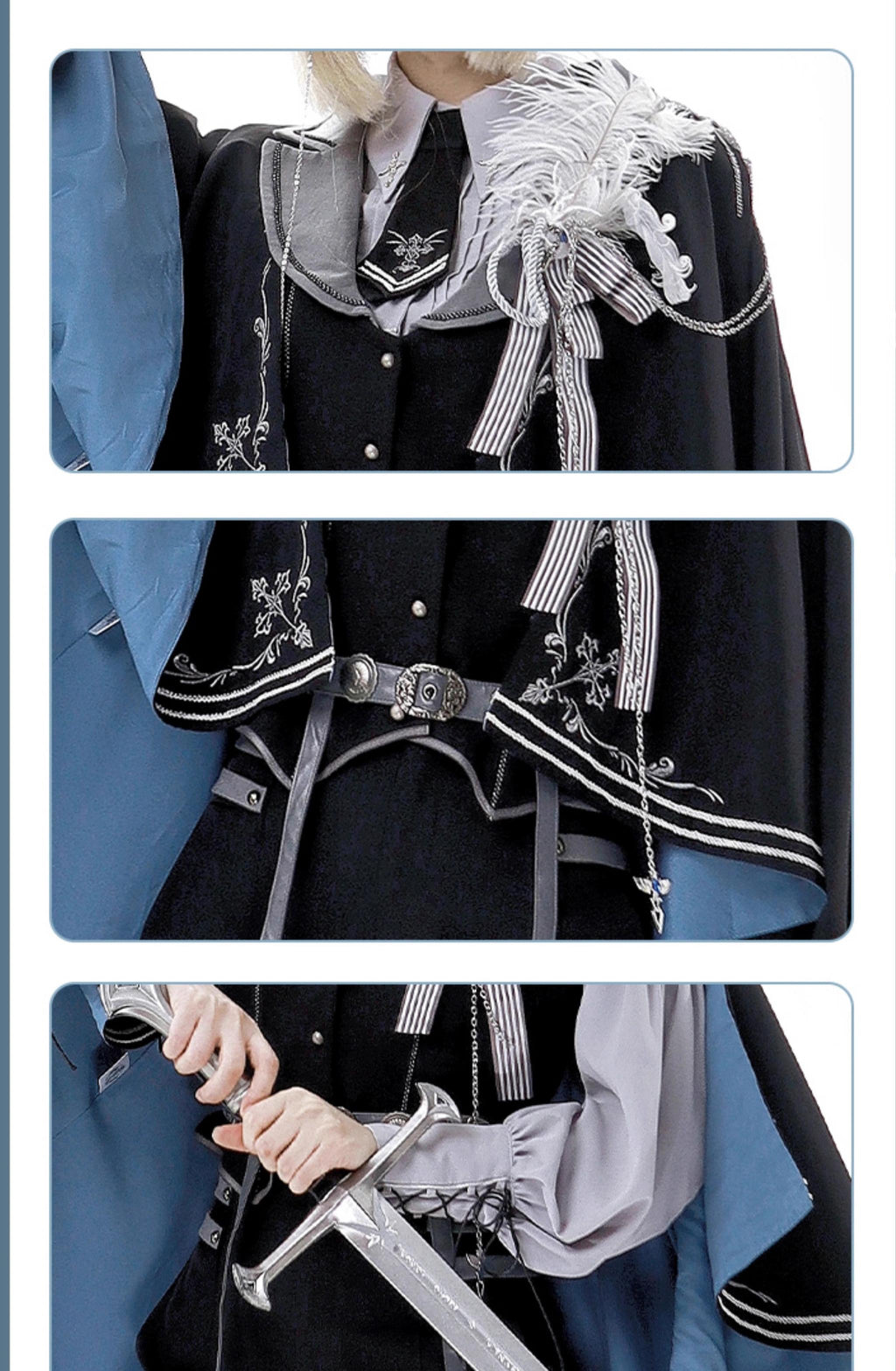 Dark Night Contract - Military Lolita Pants and Cape Collection - image 11
