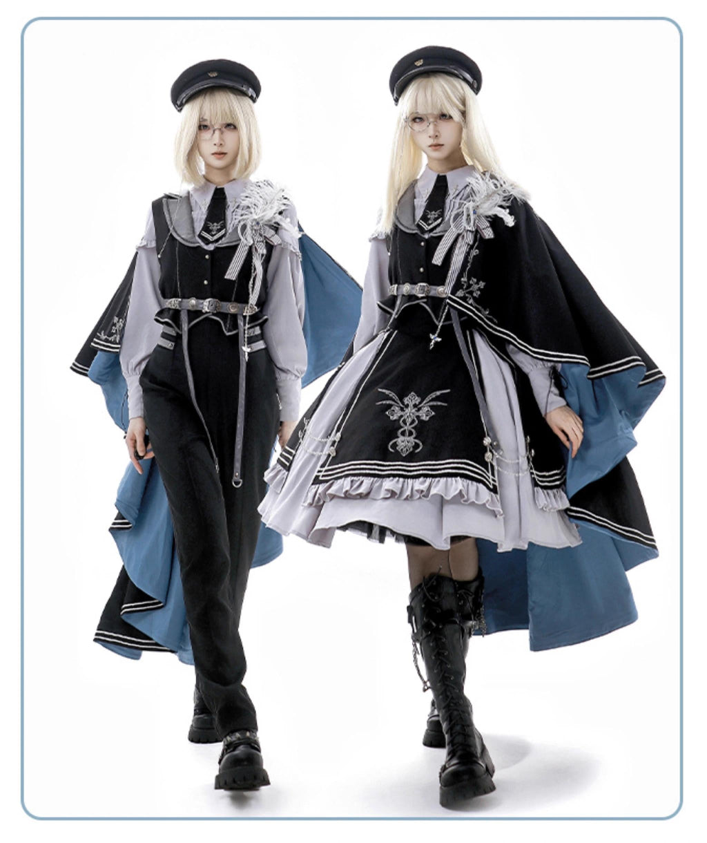 Dark Night Contract - Military Lolita Pants and Cape Collection - image 10