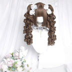 Doll-Like Lolita Wig with Detachable Curly Ponytails - image 11
