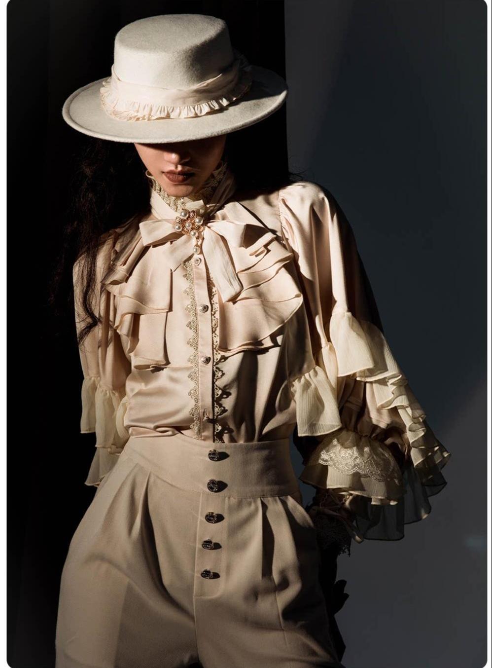 Dragon Bone Cemetery - Gothic Lolita Long Sleeve Blouse - image 48