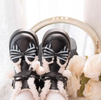 Milk Bear - Winter Lolita Shoes Thick Sole Fleece Snow Boots - image 15