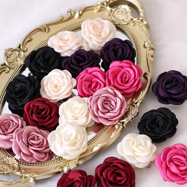 Retro Lolita Brooch Rose Hairpins Flower Headdress - image 6