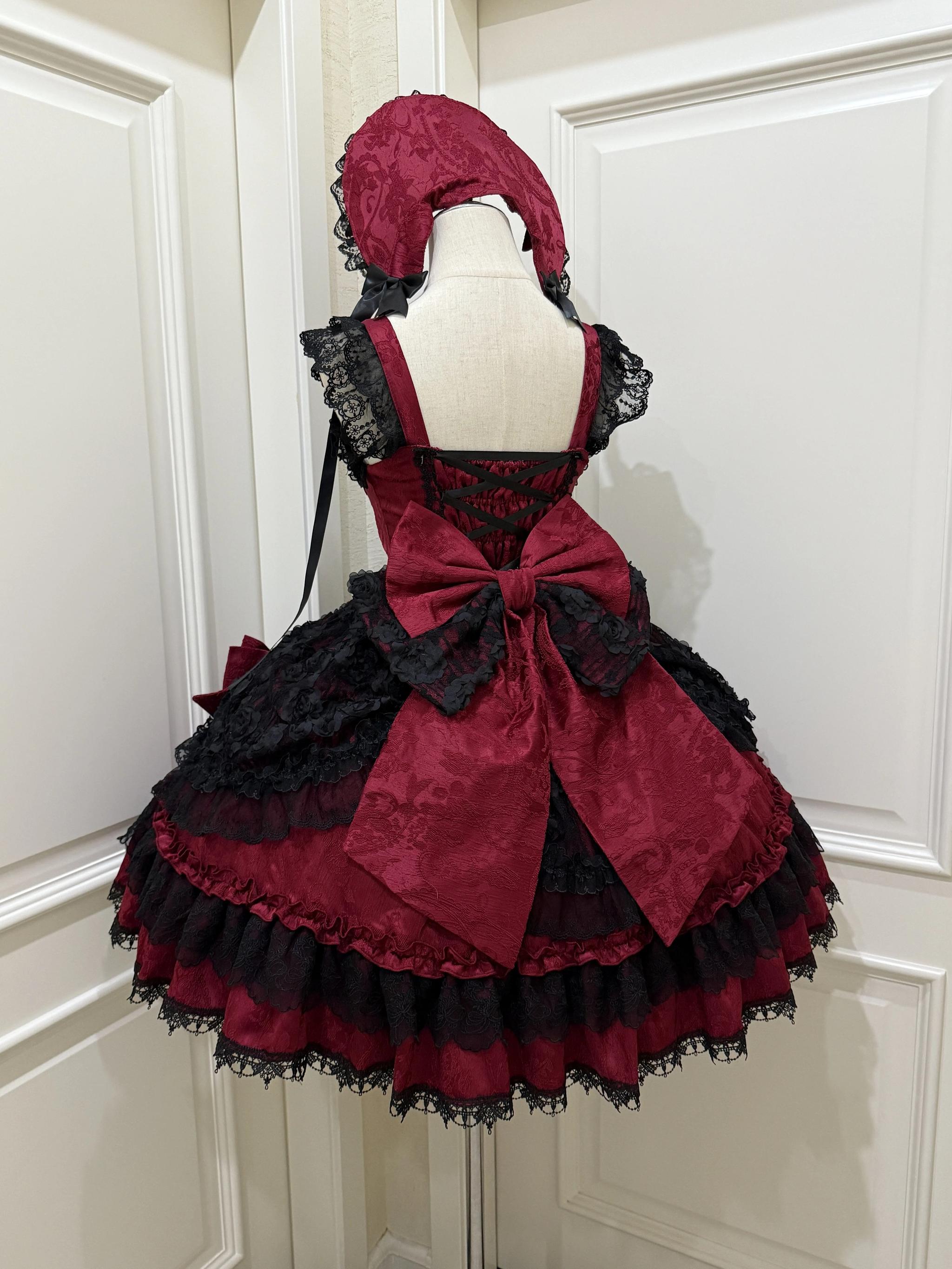Rose Princess - Halloween Gothic Lolita JSK, Sheer Rose Dress - image 13