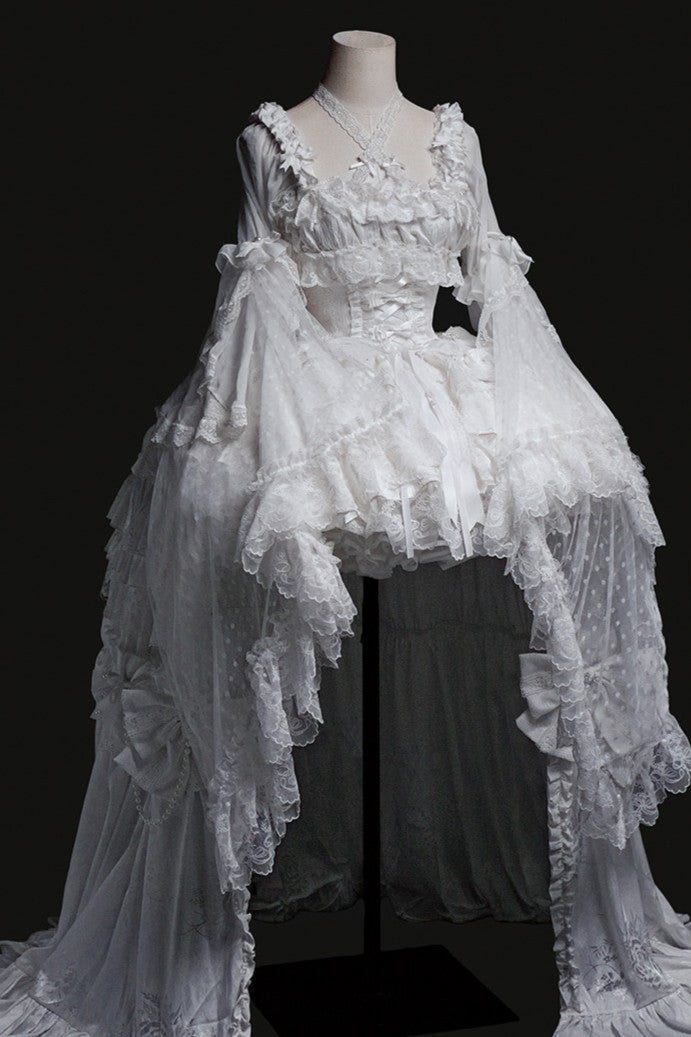 White Rabbit Princess - White Gothic Lolita JSK Set - image 9
