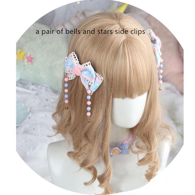 Pink and Blue Sweet Lolita Bow Headwear - image 18