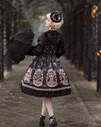Star Drop Ceremony - Elegant Lolita JSK Printing Open Front Dress and Blouse Set - image 15