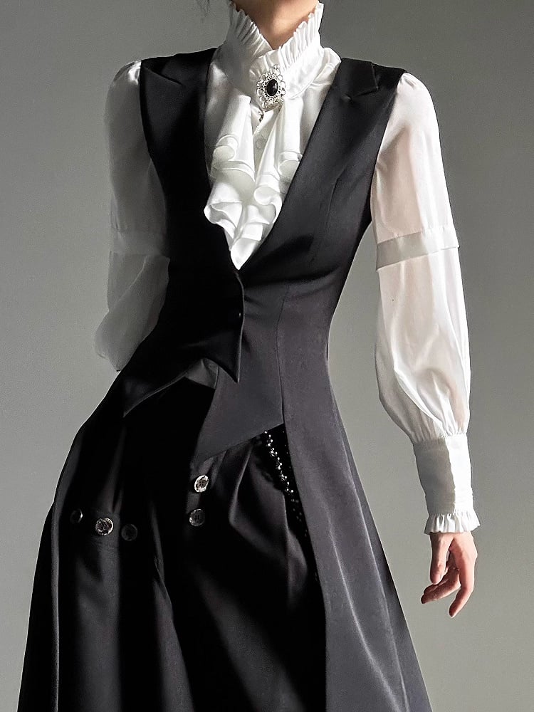 ASAE Black Ouji Tailcoat Vest - image 4