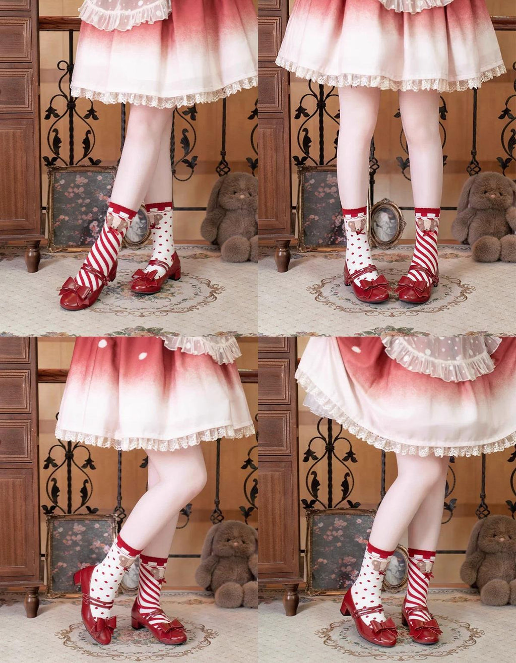 Apple Candy - Pointed Toe Lolita Shoes - Low Block Heel - image 6