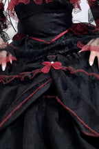 Layered Poem - Halterneck Sleeveless Multi-Layered Jacquard Bride Bow Lace Gothic Lolita Dress - image 7