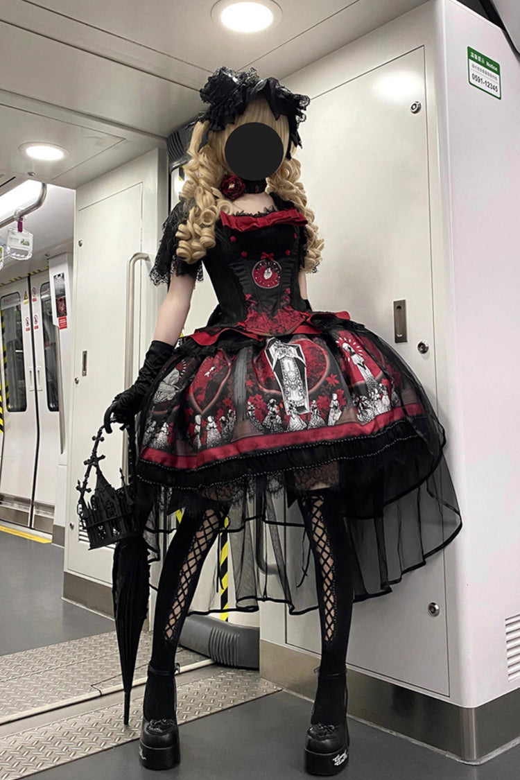 Dark Moon Corridor - Gothic Lolita Dress-Skirt - image 7