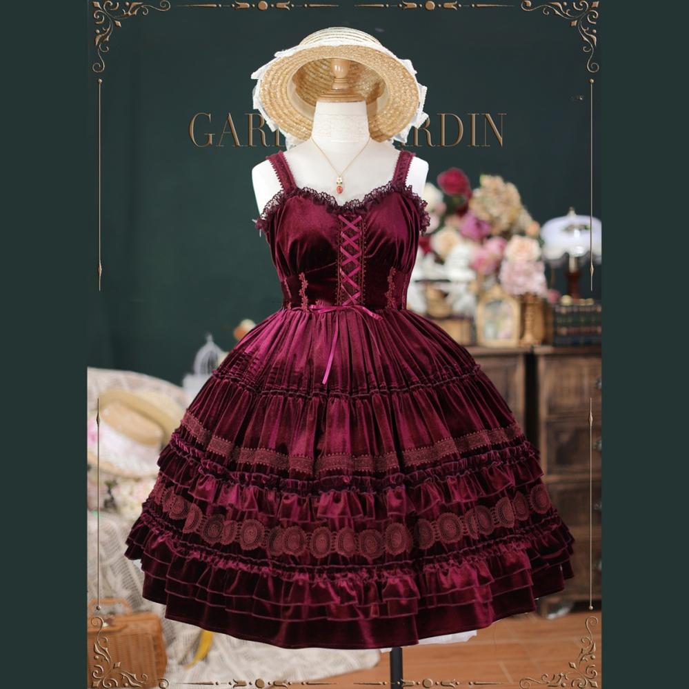 Elegant Chiffon Lolita Dress Silky Short Dream Bouquet JSK - image 1