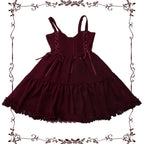 Garden Waltz 1.0 Burgundy Autumn Winter Lolita JSK - image 8