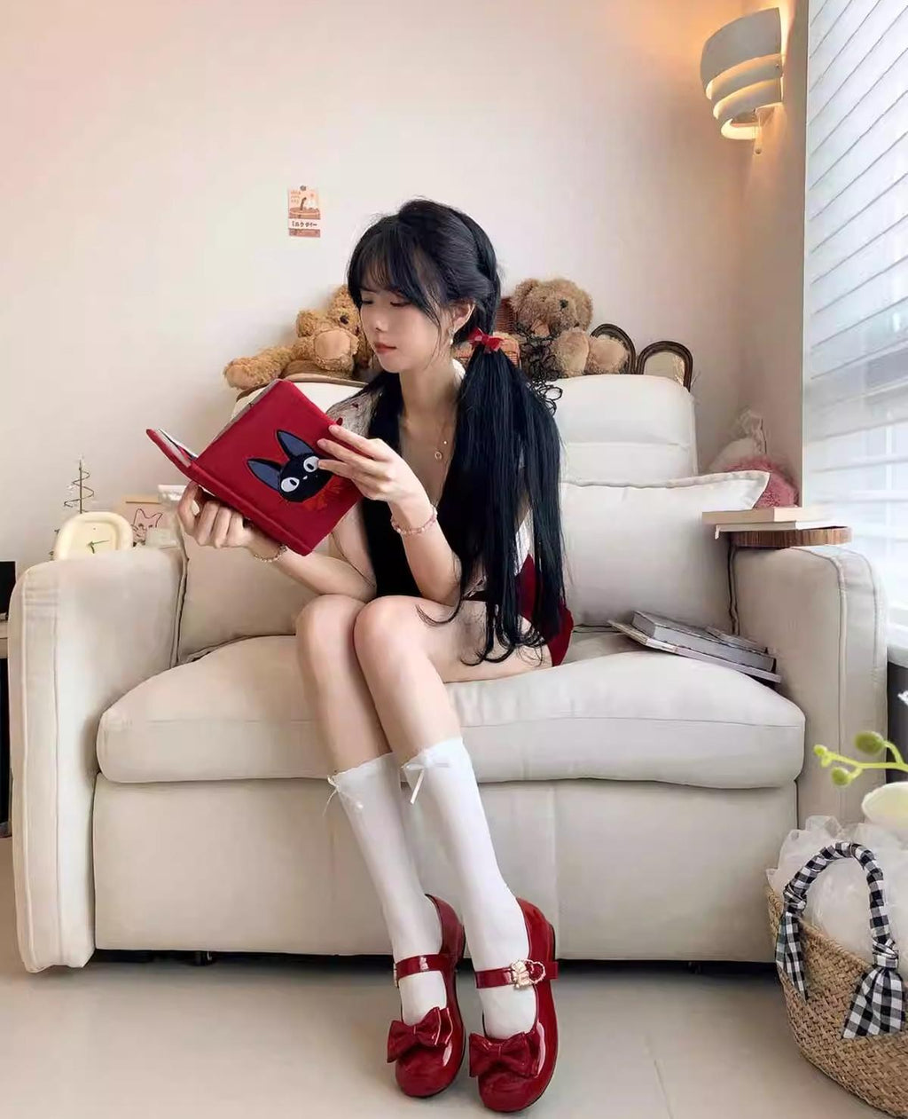 Hug Bear - Sweet Lolita Heel Shoes Bear Metal Buckle Bow Shoes - image 43
