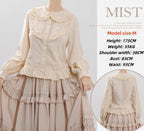 Sweet Lolita Blouse Doll Collar Shirt with Bubble Sleeves - image 12