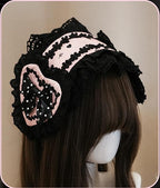 Maiden's Heart Knot - Old School Lolita BNT, Hairband, Cuffs and Hairclip Collection - image 9