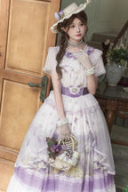 Rabbit Vine Story - Sweet Lolita Top, Skirt & Necklace Set - image 4