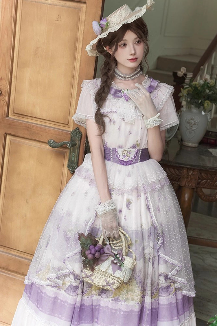Rabbit Vine Story - Sweet Lolita Top, Skirt & Necklace Set - image 4