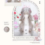 Moon Sinking - Elegant Lolita Long Curly Greige Wig - image 5