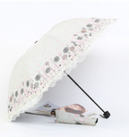 Princess Lolita Sunshade Parasol, Lace Ruffles - image 9
