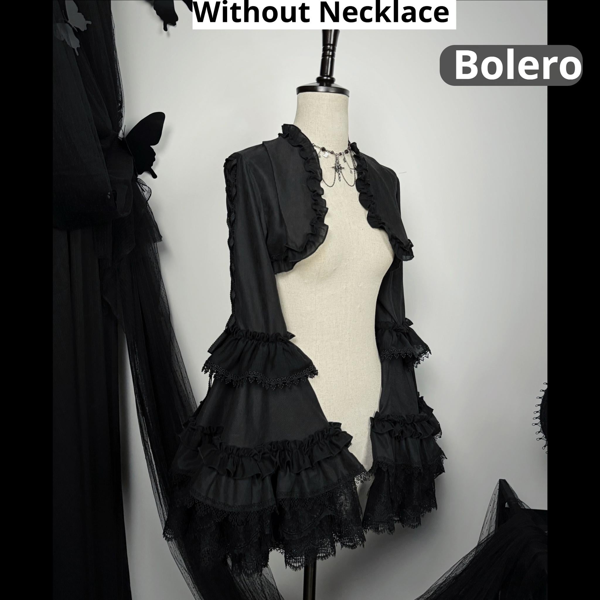 Bone-Eroded Butterfly - Gothic Lolita JSK & SK Set - image 56