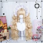 Blonde Sweet Lolita Wig With Roman Roll & Double Ponytails - image 2