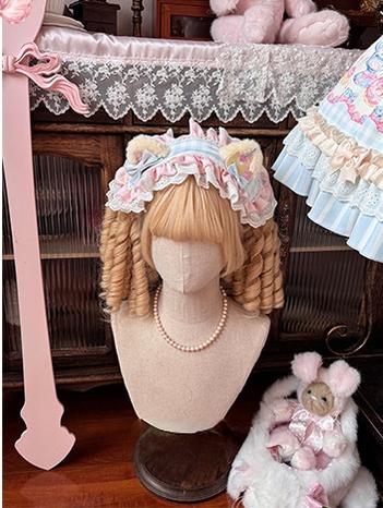 Sweet Cat Fruit Candy - Sweet Lolita Dessert Printed JSK Dress, Bows & Ruffles and Accessories - image 24