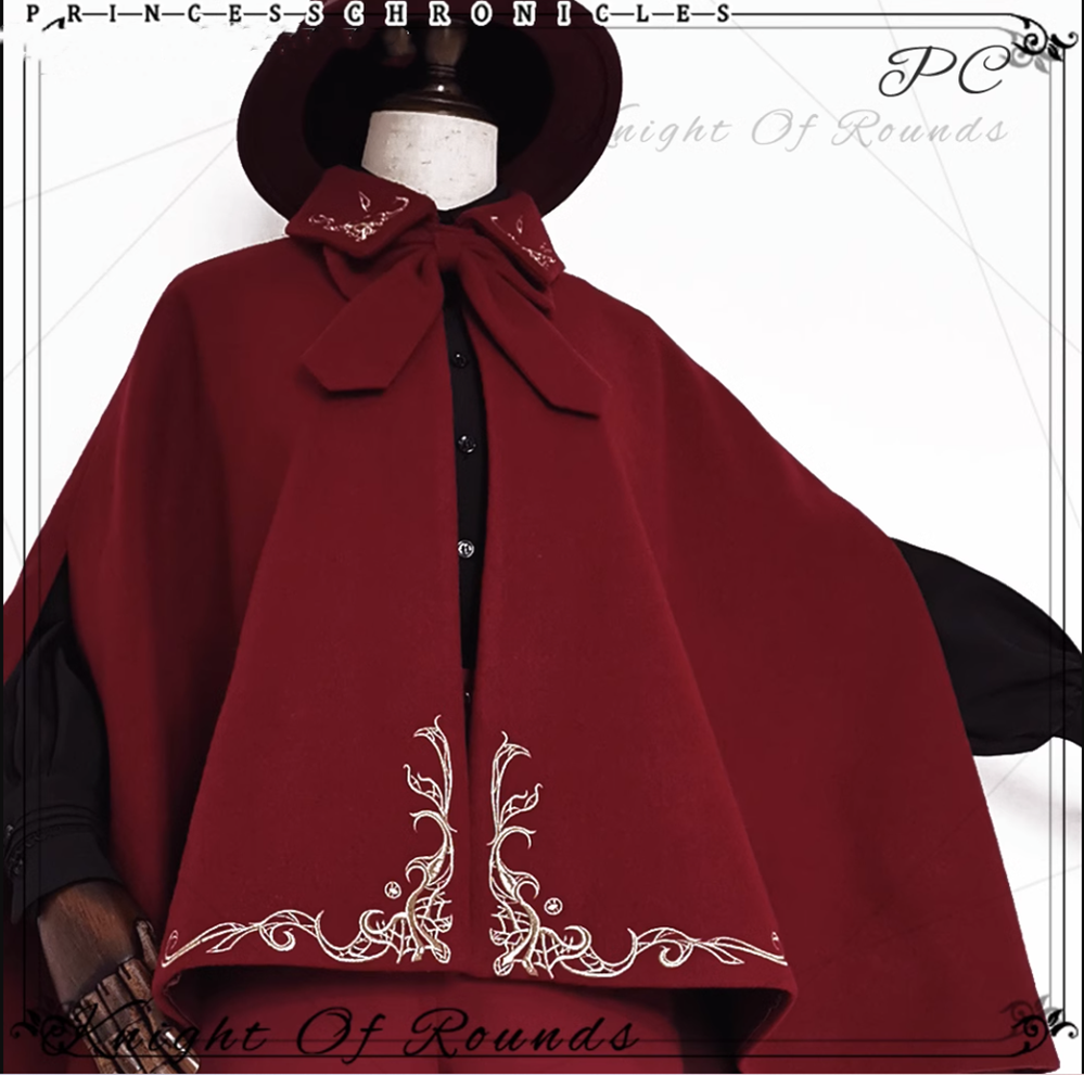 Princess Chronicles Medieval Embroidered Ouji Cape - image 17