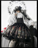 Temple Stained Glass Gothic Lolita JSK and Blouse Set - image 5
