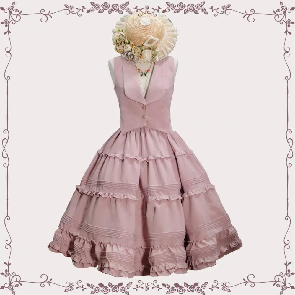 Old Love Songs - Lolita Elegant Vintage SK and Waistcoat - image 2