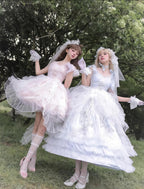 Endless Summer - Bridal Wedding Lolita JSK Open-Back Dress - image 4