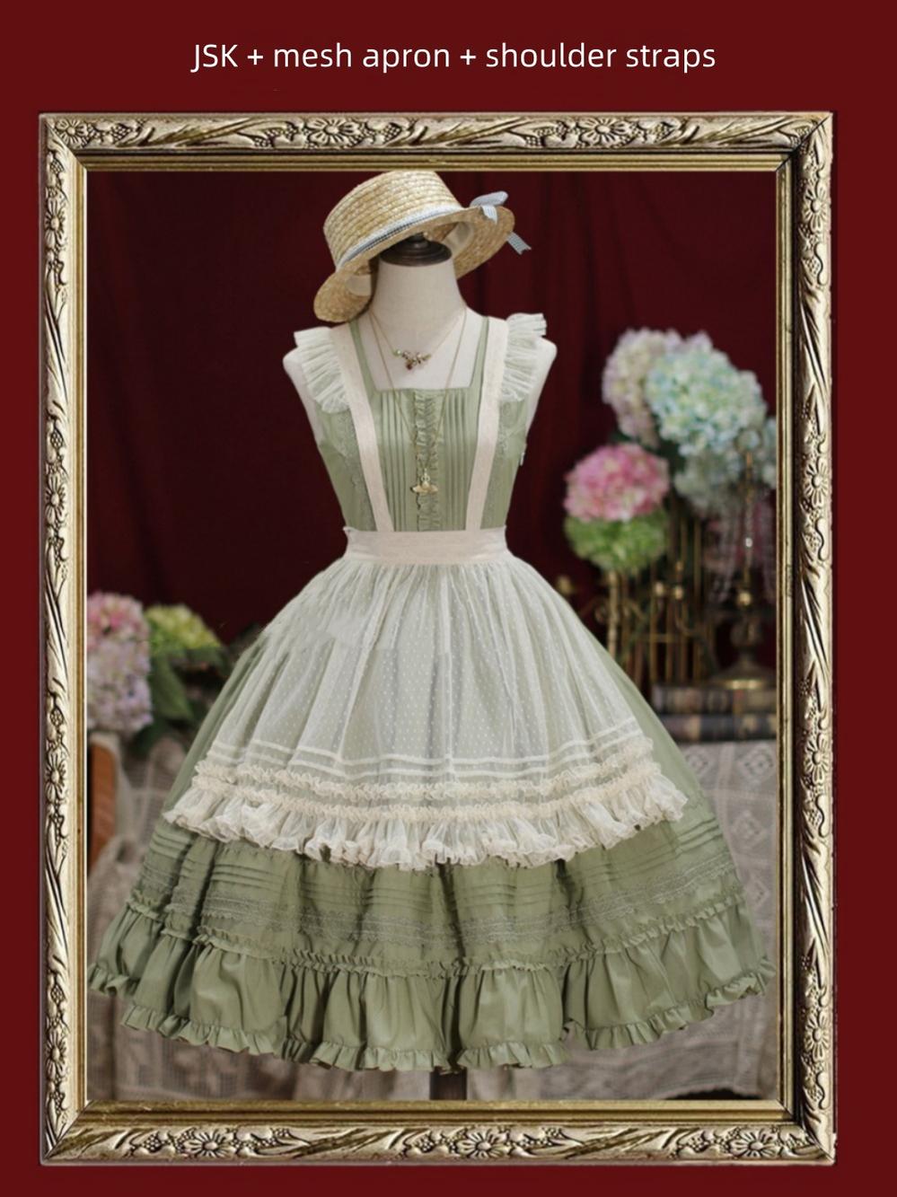 Nocturne Reminiscence - Elegant Lolita JSK Dress Multi-Wear Apron Dress Set - image 51