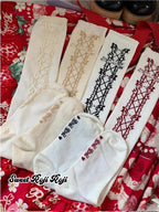 Classic Lolita Socks Autumn Mid-calf Cotton Socks - image 2