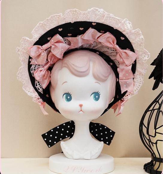 Maiden's Heart Knot - Old School Lolita BNT, Hairband, Cuffs and Hairclip Collection - image 2