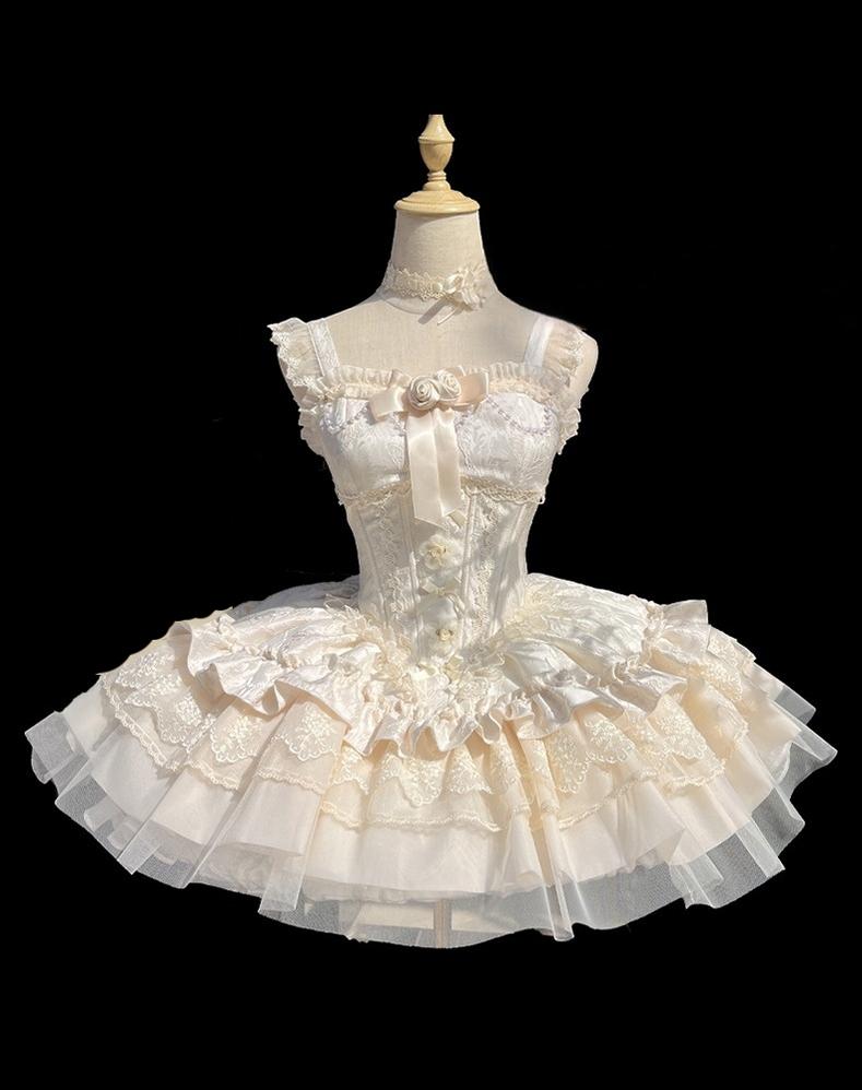 Fleeting Dreams - Ballet Sweet Lolita Mini JSK and Choker and Accessories - image 16