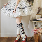 Daily Lolita Cotton Asymmetric Print Socks - image 18