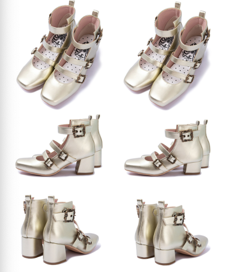 Vintage Elegant Lolita Three-buckle Mary Janes Shining Shoes - image 10