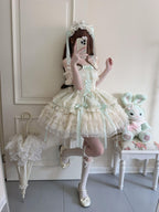 Ribbons of Love Sweet Lolita Tiered JSK Dress - image 23