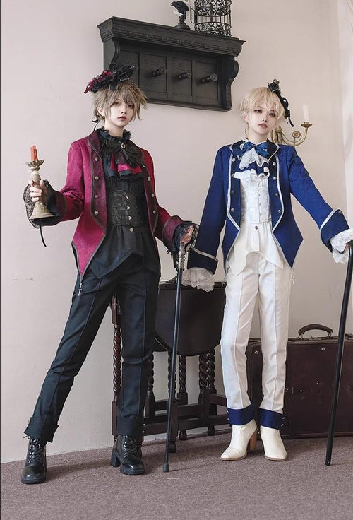 Coffin of Pilgrimage - Medieval European Ouji Lolita Shirt & Pants Suit - image 1