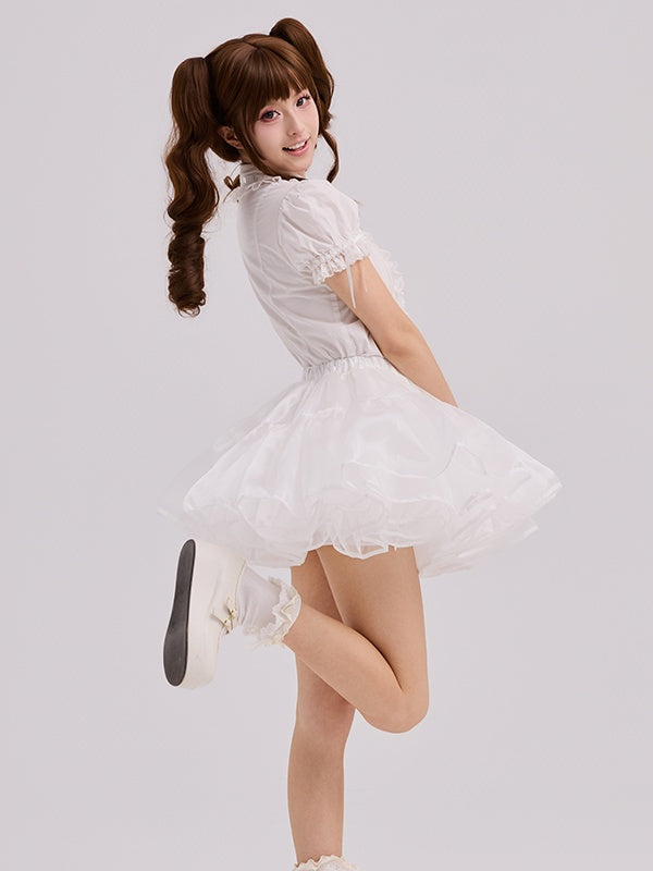 35cm Puffy White Lolita Petticoat - image 4