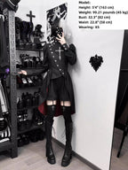 White Night Sonata - Ouji Lolita Embroidery Coat, Detachable Trailing - image 13