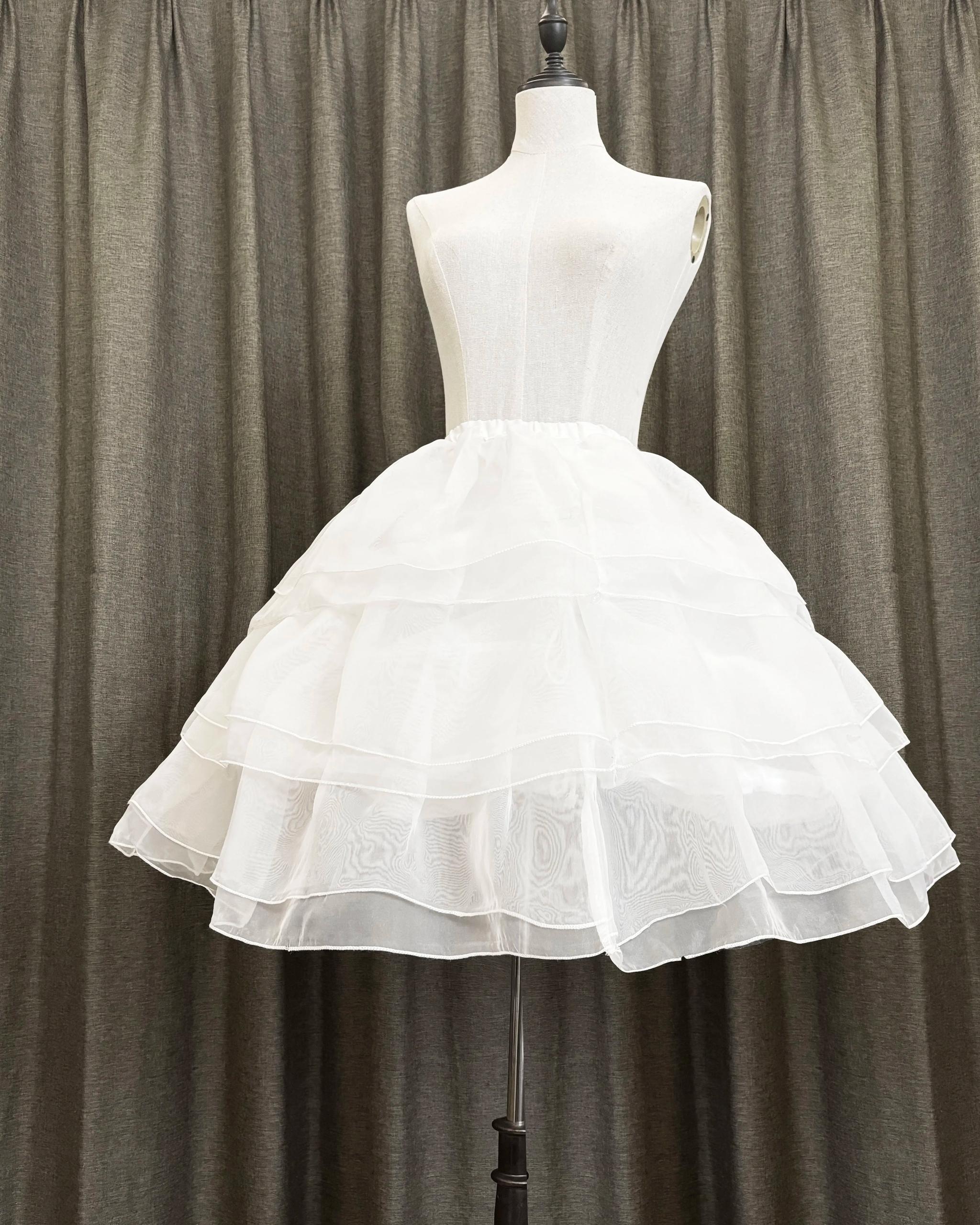Lolita Petticoat White Plus Size Triple Layer Hoop Petticoat - image 2
