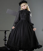 A Quiet Place - Nun Style Gothic Lolita OP Dress - image 3