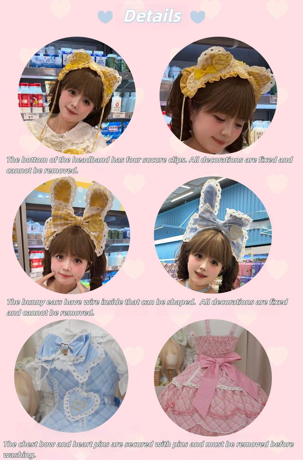 Shibuya Honey - Plus Size Sweet Lolita Plaid OP & JSK Dress - image 5