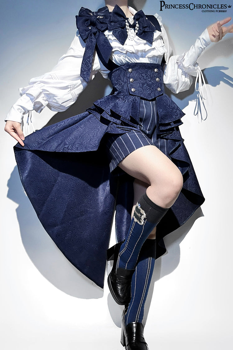 Rabbit Theater Ouji High-Low Girdle in Blue - image 14
