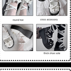 Devil Cross - Punk Lolita Shoes Cross High Platforms Shoes - image 19