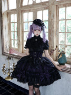 Spider Cross Knot Gothic Lolita Skirt and Blouse Set - image 19